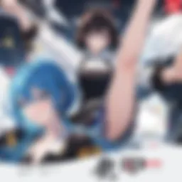 A vibrant interface showcasing popular manga titles on an iOS device