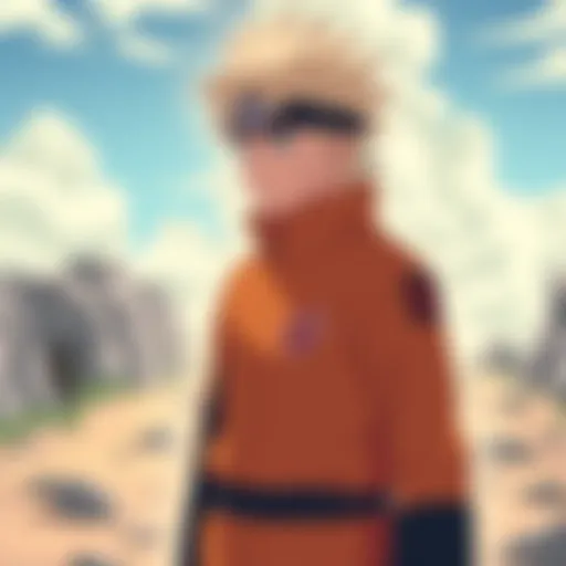 Naruto's Reflective Journey A compelling portrayal of Naruto Uzumaki reflecting on his journey