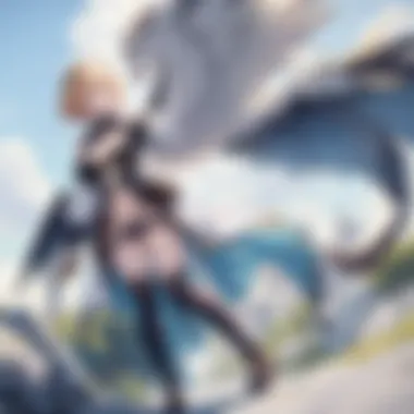 Anthropomorphism of Griffyn in Anime Anthropomorphic griffyn character engaging with viewers