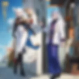 Dynamic representation of the Mamga Man archetype in a vibrant anime scene