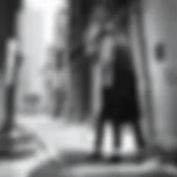 The essence of panic captured in a dark, suspenseful scene from a film.