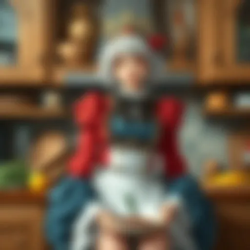 An enchanting kitchen filled with colorful ingredients and culinary tools.