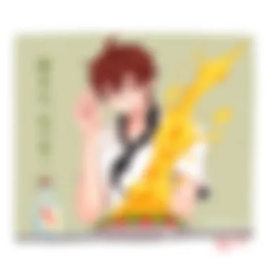 An intricate dish that represents the artistic expression in Food Wars