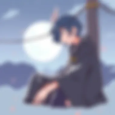 A detailed illustration of a manga panel emphasizing storytelling through visuals