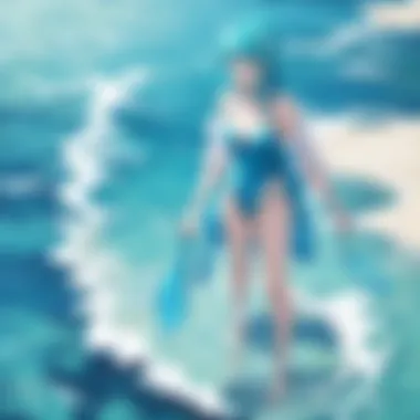Symbolism of Water in Aqua Anime Symbolism in aqua anime, featuring elements associated with water and nature.