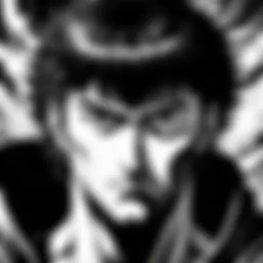 A close-up of the intricate details of a Berserk character