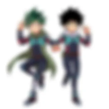 Innovative Technology in My Hero Academia An artistic representation of the technological marvels featured in the film.