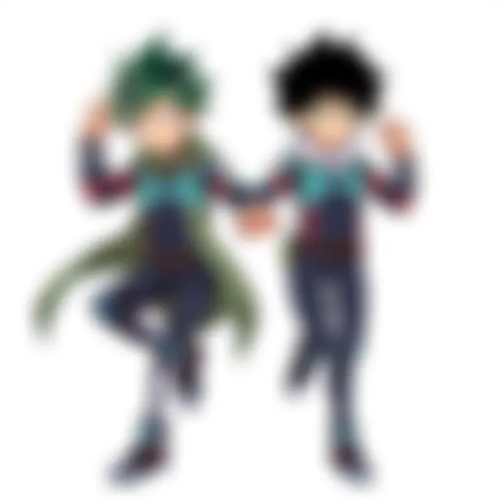 Innovative Technology in My Hero Academia An artistic representation of the technological marvels featured in the film.