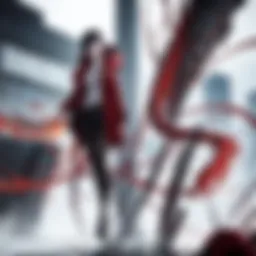 Symbolic representation of the battle between man and parasite