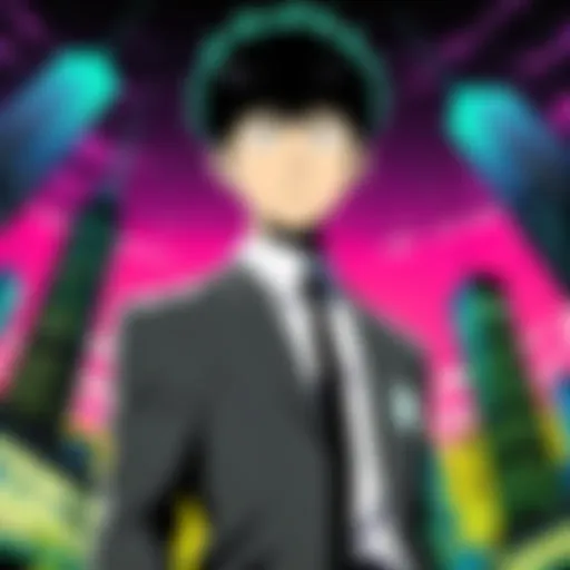 Artistic representation of Mob Psycho's unique character design