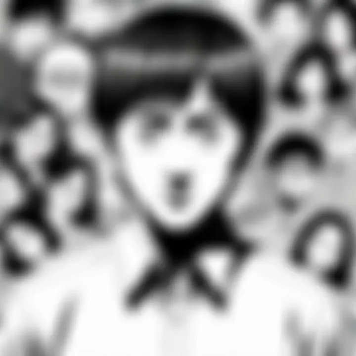 An eerie character design showcasing the psychological depth in Junji Ito's work.