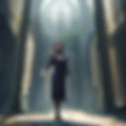 A captivating scene from The Hidden Dungeon showcasing the main character immersed in a mystical environment.