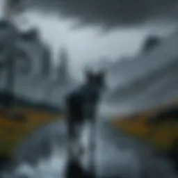 The ethereal landscape of Wolf's Rain showcasing the mystical elements of the series