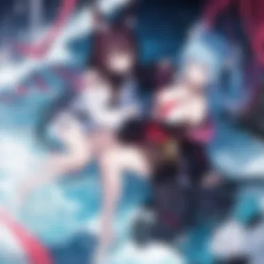 Character Arcs in Shiki Stream Illustration highlighting character arcs within the manga