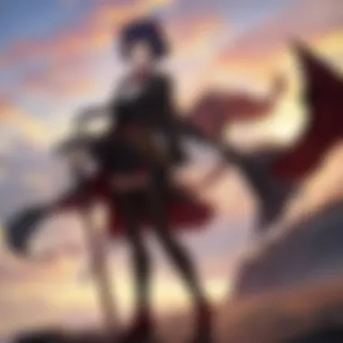 Dynamic Action in Demon Slayer OVAs An artistic depiction of an intense battle scene from one of the Demon Slayer OVAs.
