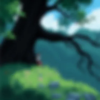 A thematic representation of the environmental motifs prevalent in Ghibli films