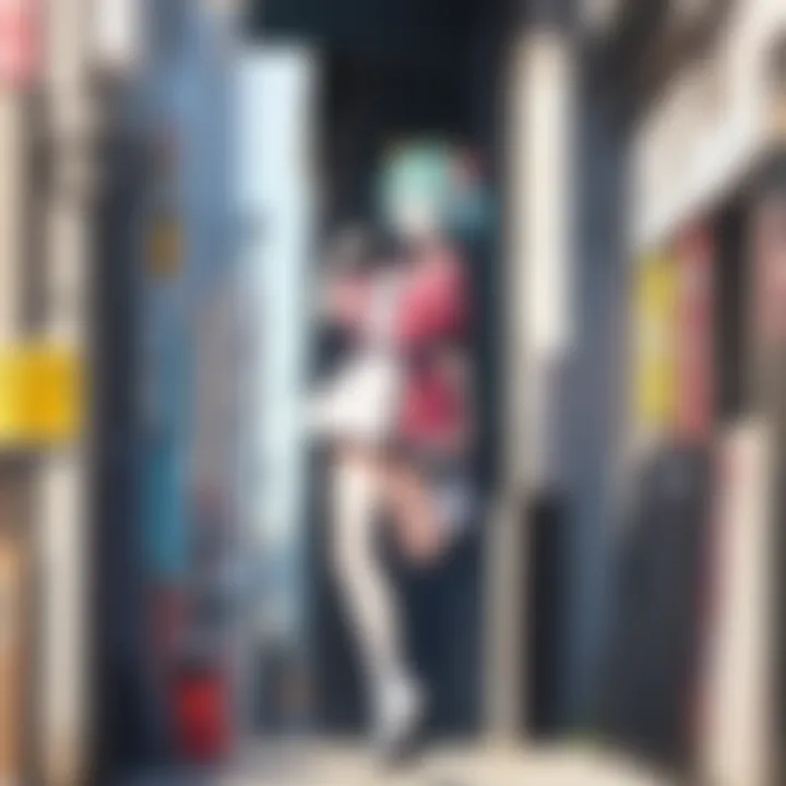 Vocaloid posters at an anime convention