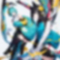 Colorful Vocaloid posters showcasing popular characters