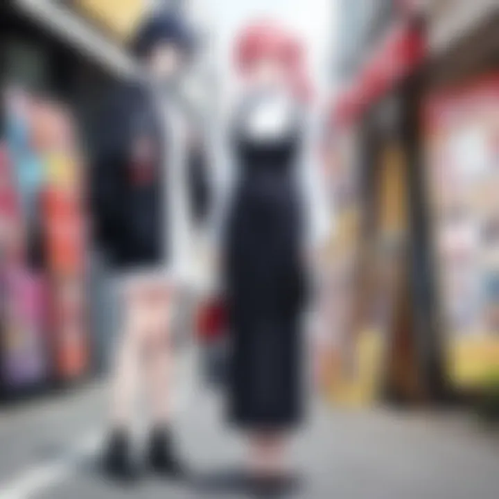 A vibrant scene depicting cultural significance of anime fandom