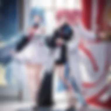 An engaging setting highlighting emotional connections to anime