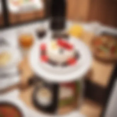 Culinary Competitions in Food Wars An artistic representation of culinary competition highlighting vibrant dishes