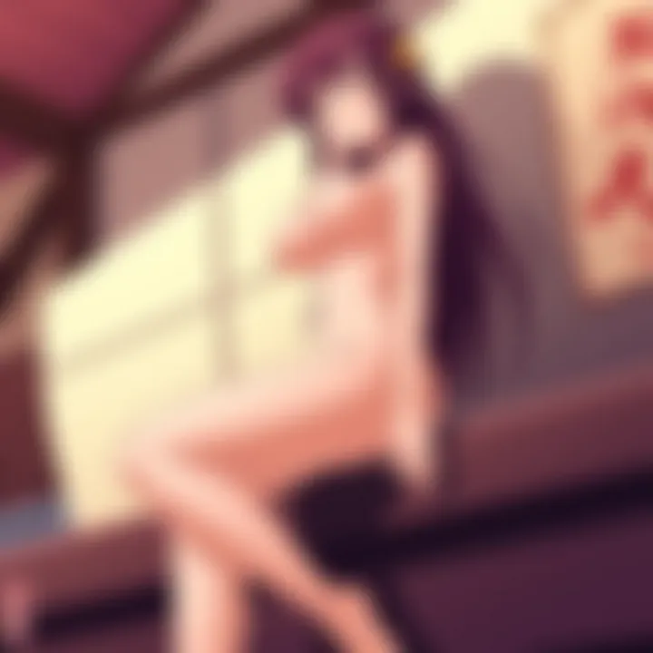 An artistic depiction symbolizing the cultural dialogue surrounding nudity in anime