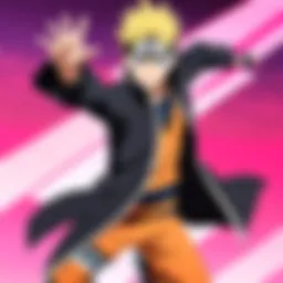 Streaming interface of Funimation showing Boruto