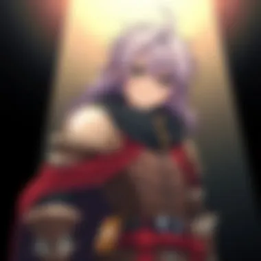 A close-up of the new character introduced in this episode, highlighting their unique features