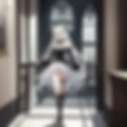 A dark, mysterious library filled with ancient books