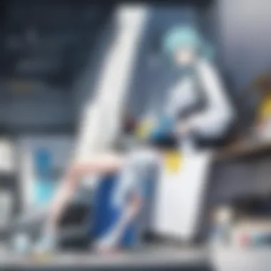 The Art of Model Building in Gundam Build Fighters An engaging model building setup with tools and parts displayed.