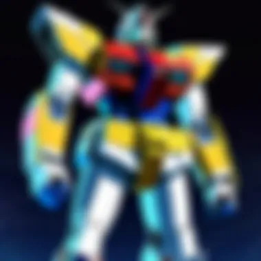 Artistic Evolution Over Time An artistic representation of the series' evolved visual style, capturing the essence of the Gundam universe.