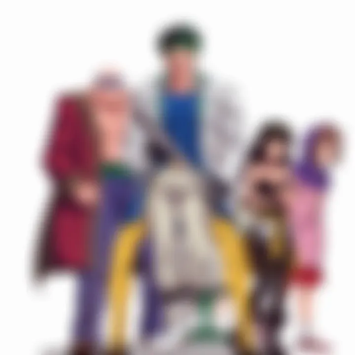 Visual representation of the diverse cast of JoJo's Bizarre Adventure