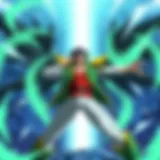 Illustration showcasing the iconic battles from JoJo's Bizarre Adventure