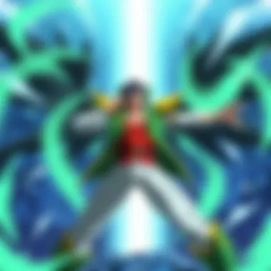 Illustration showcasing the iconic battles from JoJo's Bizarre Adventure