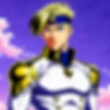 The main characters of Vento Aureo standing together