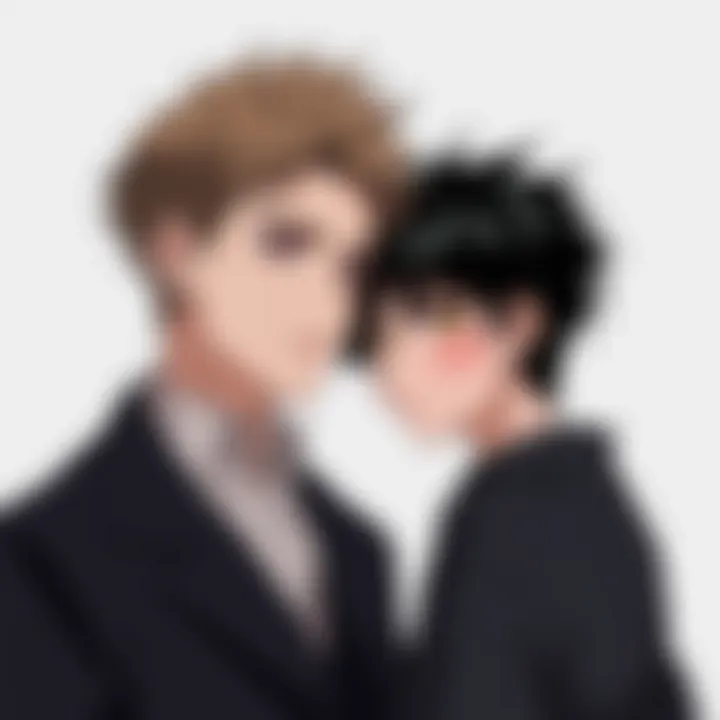 A visual representation of key character relationships