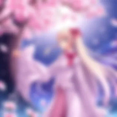 Illustration depicting the central character of Kamisama Kiss in a magical setting