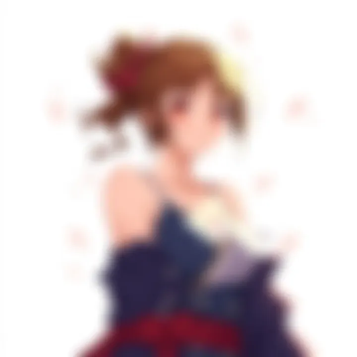 Illustration of Kasumi's character evolution through various arcs