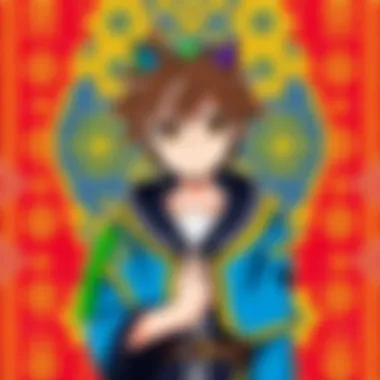 The significant characters from the Kingdom Hearts universe woven into a thematic tapestry.