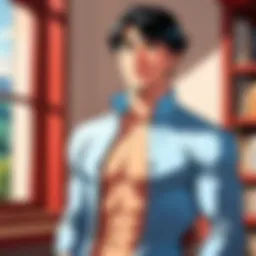 A vibrant representation of Lezhin Comics platform interface showcasing various BL titles.