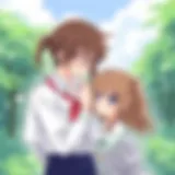 A captivating scene showcasing the bond between siblings in Manga Gakuen Babysister.