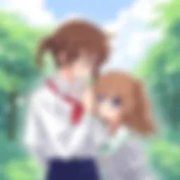 A captivating scene showcasing the bond between siblings in Manga Gakuen Babysister.