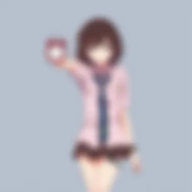 Symbolic representation of time manipulation in Mirai Nikki