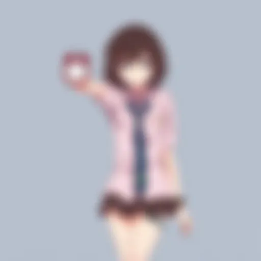 Symbolic representation of time manipulation in Mirai Nikki