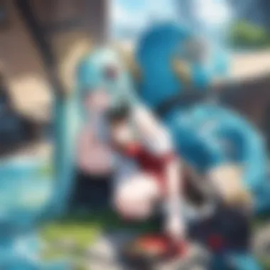Narrative Structure of Monster Strike An artistic interpretation of the narrative structure within Monster Strike, illustrating its engaging storytelling.