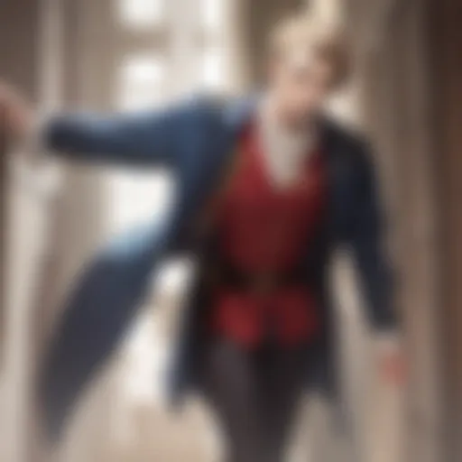 A dynamic scene from Moriarty the Patriot showcasing the central characters engaged in a strategic plot.