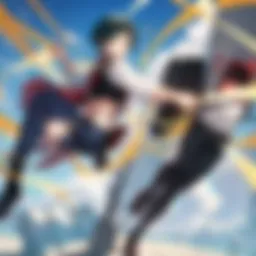 Heroic moment from My Hero Academia
