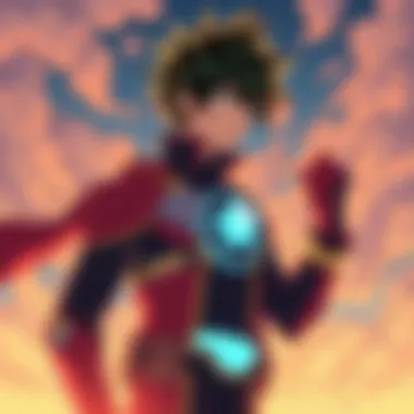 A vibrant illustration of the dynamic growth of the main character throughout the film.