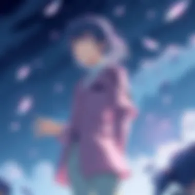 Character development illustration highlighting the protagonist's journey