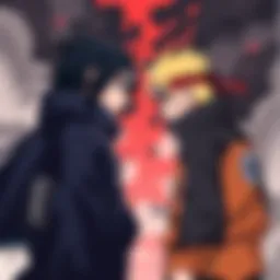 Emotional confrontation between Naruto and Sasuke